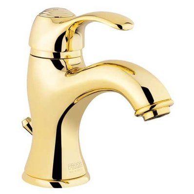 Змішувач для раковини одноважеля з донним клапаном Fiore Jafar хром / золото 47GO5221