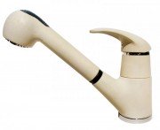 Смеситель для кухни с выдвижной лейкой Fiore Nexus однорычажный бежевый 43EC4010