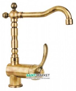 Смеситель для кухни Fiore Jafar Sky однорычажный ретростиль бронза 84ZZ5414