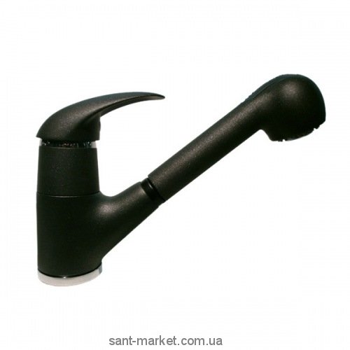 Змішувач для кухні з висувною лійкою Fiore Nexus змішувач чорний 43GN4010