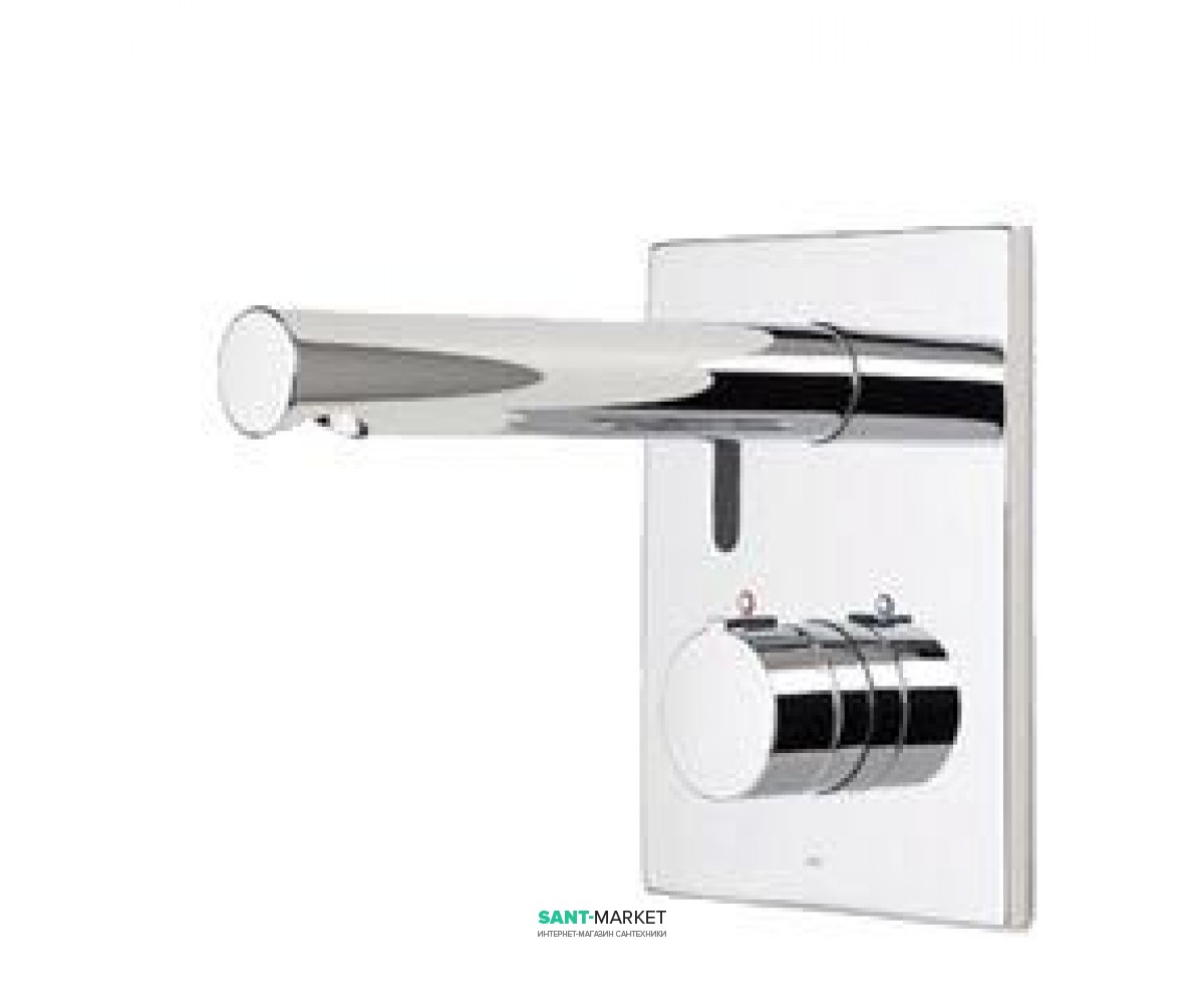 Смеситель для раковины электронный настенный сенсорный с термостатом Oras Electra хром 6257C