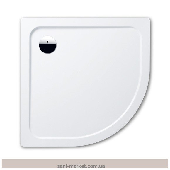 Душовий піддон сталевий емальований чверть кола Kaldewei Arrondo With Apron 90х90х6.5 білий 880-1