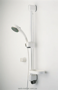 Душовий гарнітур зі штангою Oras колекція Sensiva з мильницею білий 350-51