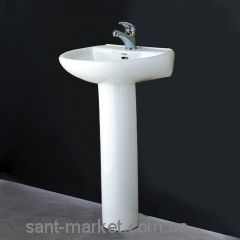 Раковина для ванной на пьедестал Svedbergs белая 9006