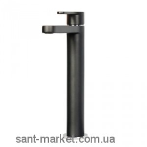 Смеситель для раковины однорычажный высокий TREEMME коллекция Klab хром/черный 2718NC