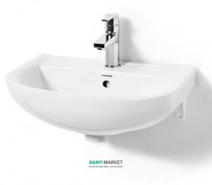 Раковина для ванної підвісна напівкругла Svedbergs колекція Twin біла 9091