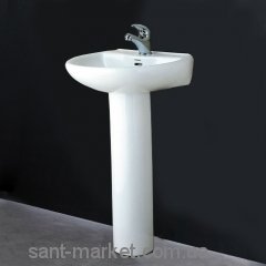 Раковина для ванной на пьедестал Svedbergs белая 9006