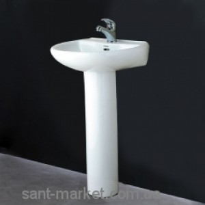 Раковина для ванної на п'єдестал Svedbergs біла 9006