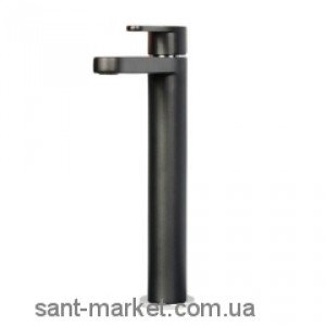 Смеситель для раковины однорычажный высокий TREEMME коллекция Klab хром/черный 2718NC