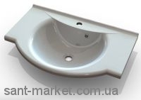 Раковина для ванной подвесная умывальник-столешница Marmite коллекция Anna белая 01124051103