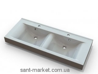 Раковина для ванної підвісна подвійна Marmite колекція Nadja біла 01168124203