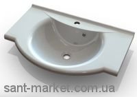 Раковина для ванной подвесная умывальник-столешница Marmite коллекция Anna белая 01124051103