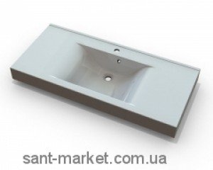 Раковина для ванної підвісна умивальник-стільниця Marmite колекція Nadja біла 01168161103