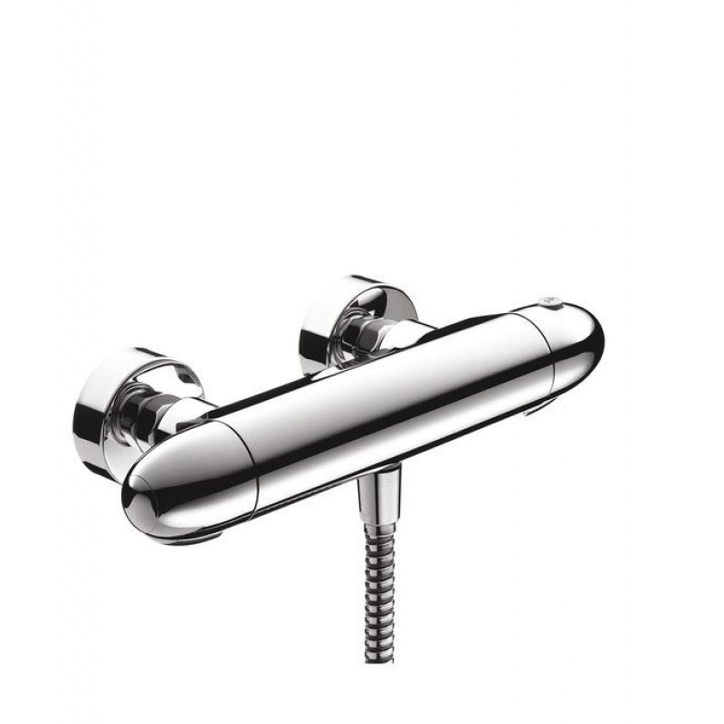 Змішувач для душу настінний двухвентильний з термостатом Hansgrohe Ecomax хром 13356000