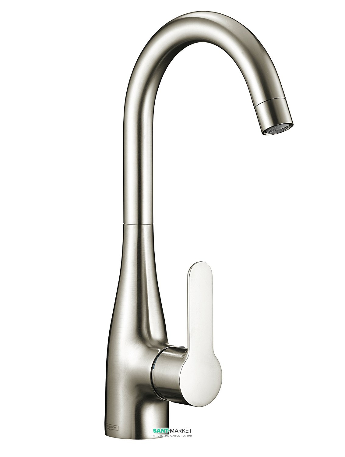 Кухонный смеситель Hansgrohe Sportlive 2 однорычажный цвета стали 14861800