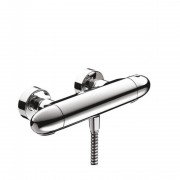 Смеситель для душа настенный двухвентильный с термостатом Hansgrohe Ecomax хром 13356000