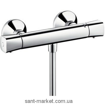 Змішувач для душу настінний двухвентильний з термостатом HANSGROHE Ecostat Universal хром 13122000