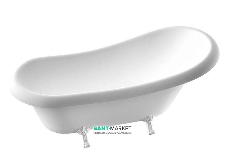 Ванна мармурова окремостояча Буль-Буль Lady Hamilton 173x82.5x64.5 біла 80174501