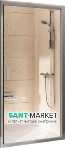 Душові двері в нішу Ravak Blix BLDP2 скляна розсувна 110х190 0PVD0C00Z1