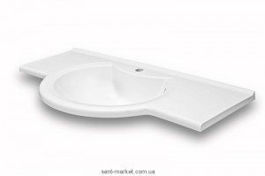 Раковина для ванной встраиваемая умывальник-столешница Буль-Буль коллекция Lena белая 1414101