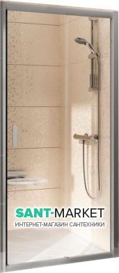 Душевая дверь в нишу Ravak Blix BLDP2 стеклянная раздвижная 110х190 0PVD0C00Z1