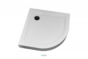 Душовий піддон акриловий чверть кола Eger Balaton 90х90х13 білий 599-507 / 2