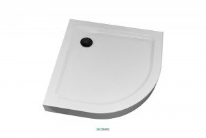 Душовий піддон акриловий чверть кола Eger Balaton 90х90х13 білий 599-507 / 2