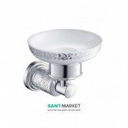 Мильниця для ванною Kraus Frida настінна кераміка / латунь хром KEA-15504CH