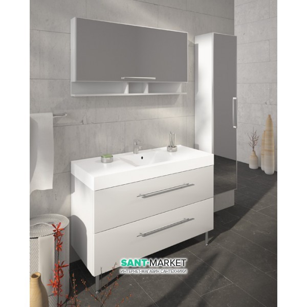 Комплект меблів для ванної Буль-Буль Barbados 120 білий BARBADOS 120