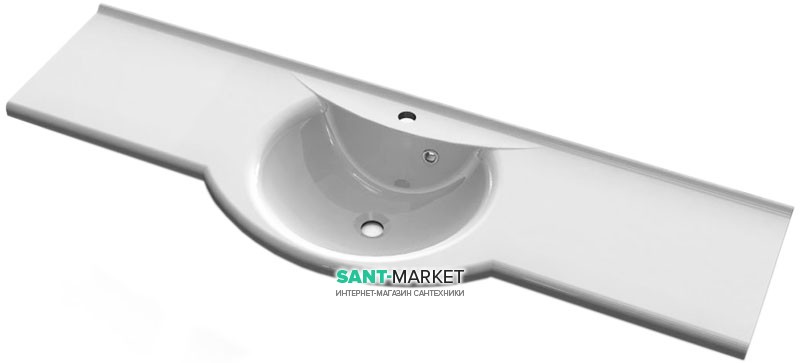 Раковина для ванной подвесная умывальник-столешница Буль-Буль коллекция Anna белая 1512101