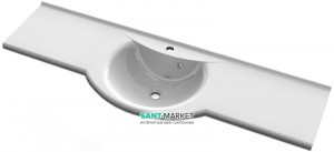 Раковина для ванной подвесная умывальник-столешница Буль-Буль коллекция Anna белая 1512101