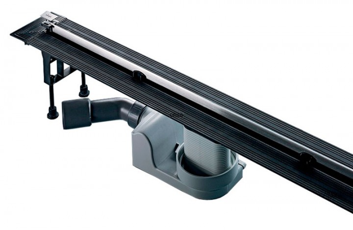 Желоб водосточный Viega Advantix Vario боковой выпуск мокрый затвор матовая вставка 704353