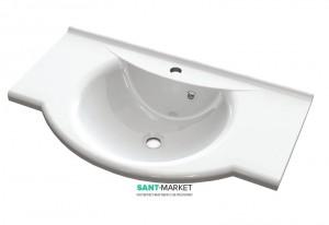 Раковина для ванної підвісна умивальник-стільниця Буль-Буль колекція Anna біла 1509101