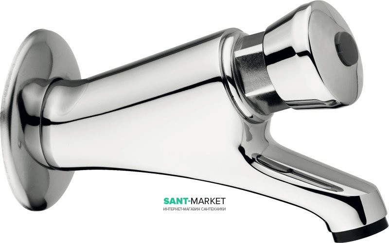 Смеситель для раковины порционный кнопочный настенный Alpi SPA коллекция Tender хром TR20PP