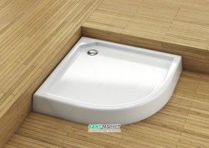 Душовий піддон акриловий чверть кола Aquaform Standard 90х90х13.5 білий 35023
