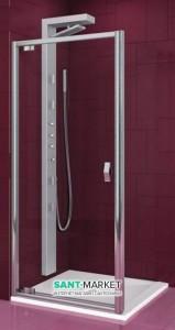 Душові двері в нішу Aquaform Salgado скляна орні 80х190 06075