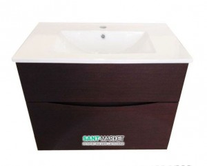 Тумба с раковиной Bretta Aragon подвесная 80х43.3х52 венге SM0180WN + 10139