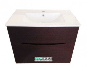 Тумба с раковиной Bretta Aragon подвесная 80х43.3х52 венге SM0180WN + 10139