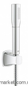 Душевой гарнитур с настенным держателем Grohe коллекция Grandera хром 27993000