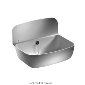 Мийка для кухні прямокутна Sanit Multiset 49.5х34.5 на стіну (настінна) пластик біла 60.001.01.0000