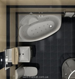 Ванна акриловая угловая Koller Pool коллекция Nadine 170x100х42 L\P