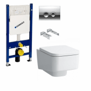 Унитаз подвесной Laufen PRO S 8209610000001+H8919610000001 + Комплект 3 в 1 Geberit Duofix 458.121.21.1