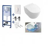 Унітаз підвісний Villeroy & Boch Subway 2.0 5614R00 + 9M68S101 + Комплект 3 в 1 Grohe Rapid SL 38750001