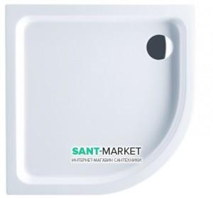 Душовий піддон акриловий чверть кола Villeroy & Boch O.NOVO 90x90х6 білий UDA0906DEN4V-01
