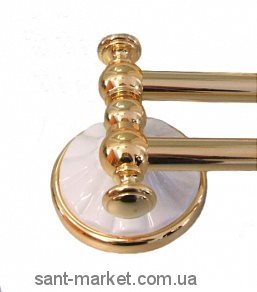 All.pe Margherita Держатель для полотенец двойной золото-белый ORBI MG012