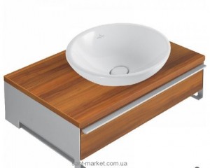 Тумба под раковину Villeroy&Boch Shape подвесная 75x50х23 коричневая A732EHEH