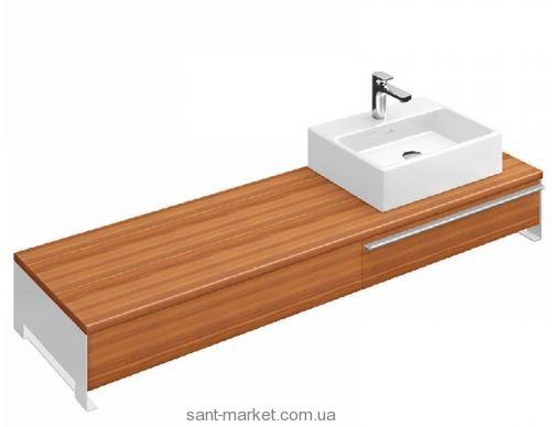 Тумба под раковину Villeroy&Boch Shape правая подвесная 165x50х23 коричневая C543EHEH