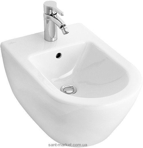 Биде подвесное Villeroy&Boch коллекция Subway 2.0 57х38х41 с переливом 540000R1