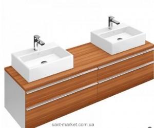 Тумба под две раковины Villeroy&Boch Shape подвесная 165x50х41 коричневая C524EHEH
