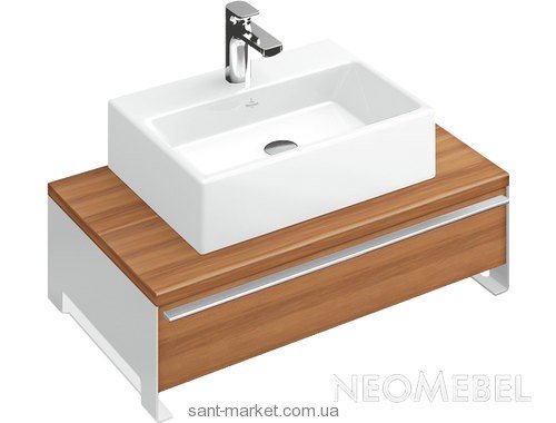 Тумба под раковину Villeroy&Boch Shape подвесная 75x50х23 коричневая C513EHEH